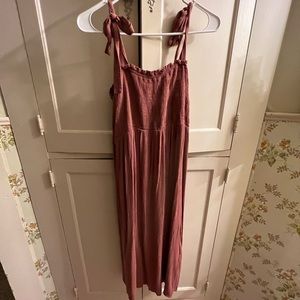 Maternity tie shoulder midi